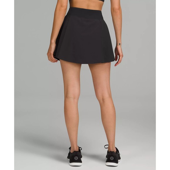Lululemon Side-Pleat High-Rise Tennis  Black Skirt Size 4 NWT - Picture 3 of 7